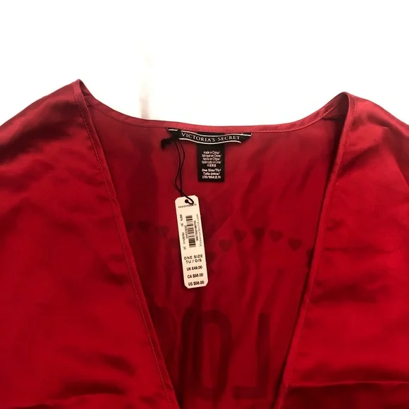 Victoria Secret Red Heart Love Robe - Picture 4 of 6